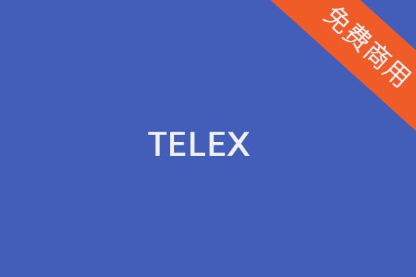 【Telex】适用医院标志丨海报标题丨医疗诊所丨英文字体
